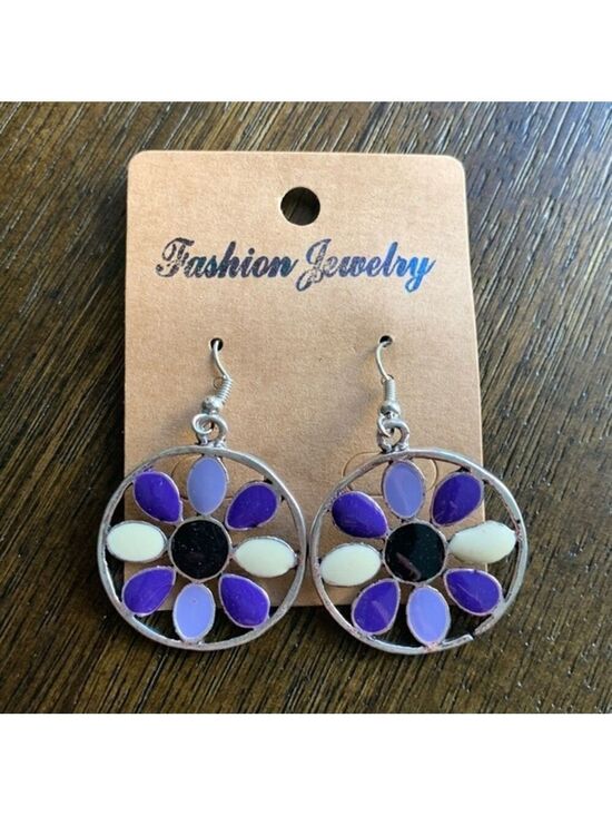 Jewelry - New Silver Flower Boho Earrings